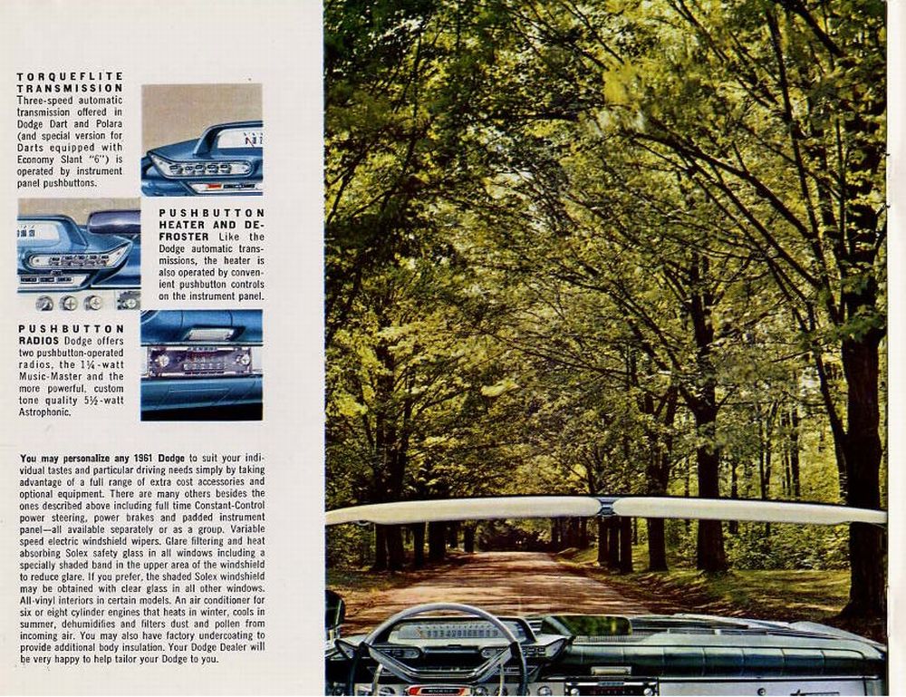 1961 Dodge Dart And Polara Brochure Page 7
